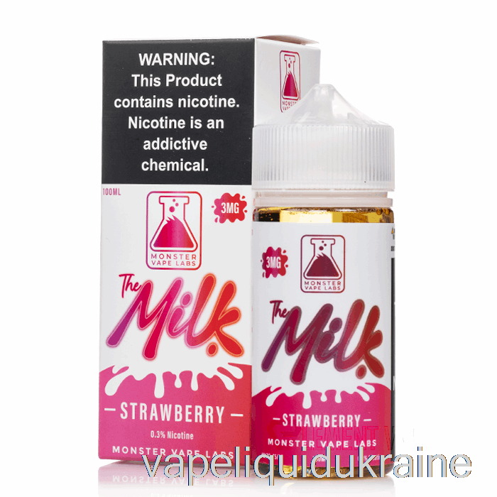 Vape Liquid Ukraine Strawberry - The Milk - 100mL 0mg